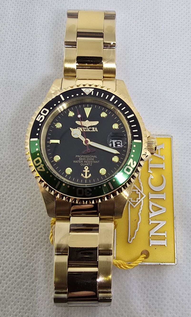 INVICTA Men's 37.5mm Stainless Steel Gold Black 50142 PC32A Quartz - Picture 2 of 7